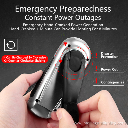 Emergency Hand Crank Dynamo Flashlight